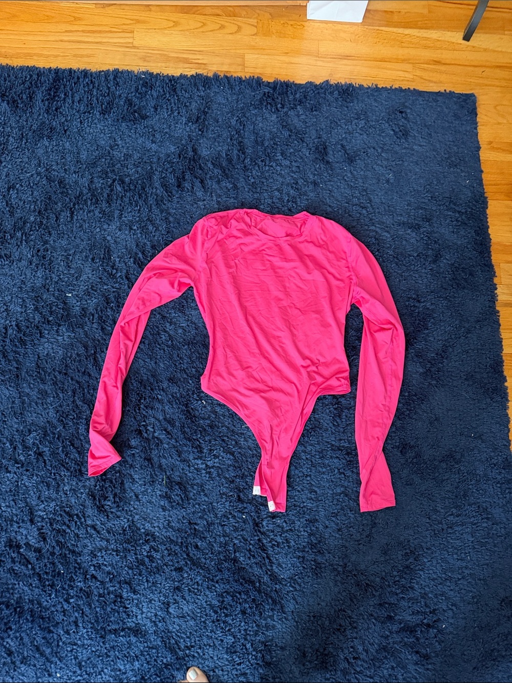 Hot Pink bodysuit. Thong style. Size L/XL. Never worn.